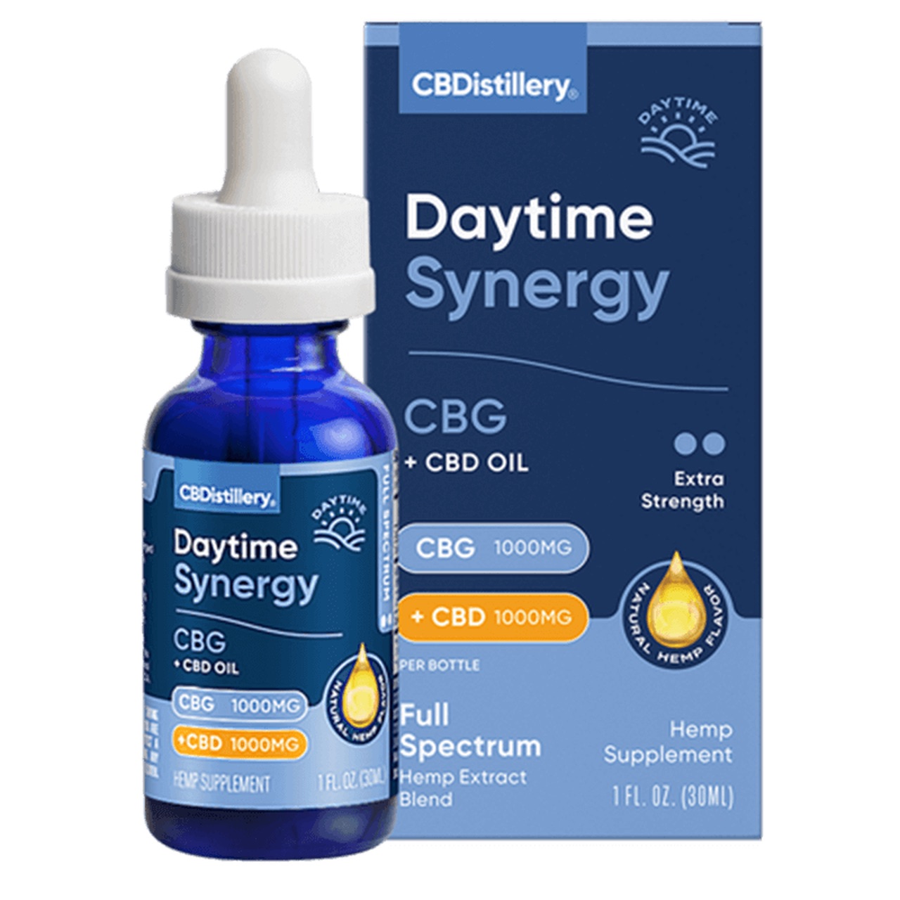 CBDistillery - Daytime Synergy - CBG + CBD 1:1 - Tincture –2000mg - 30ml (Extra Strength)