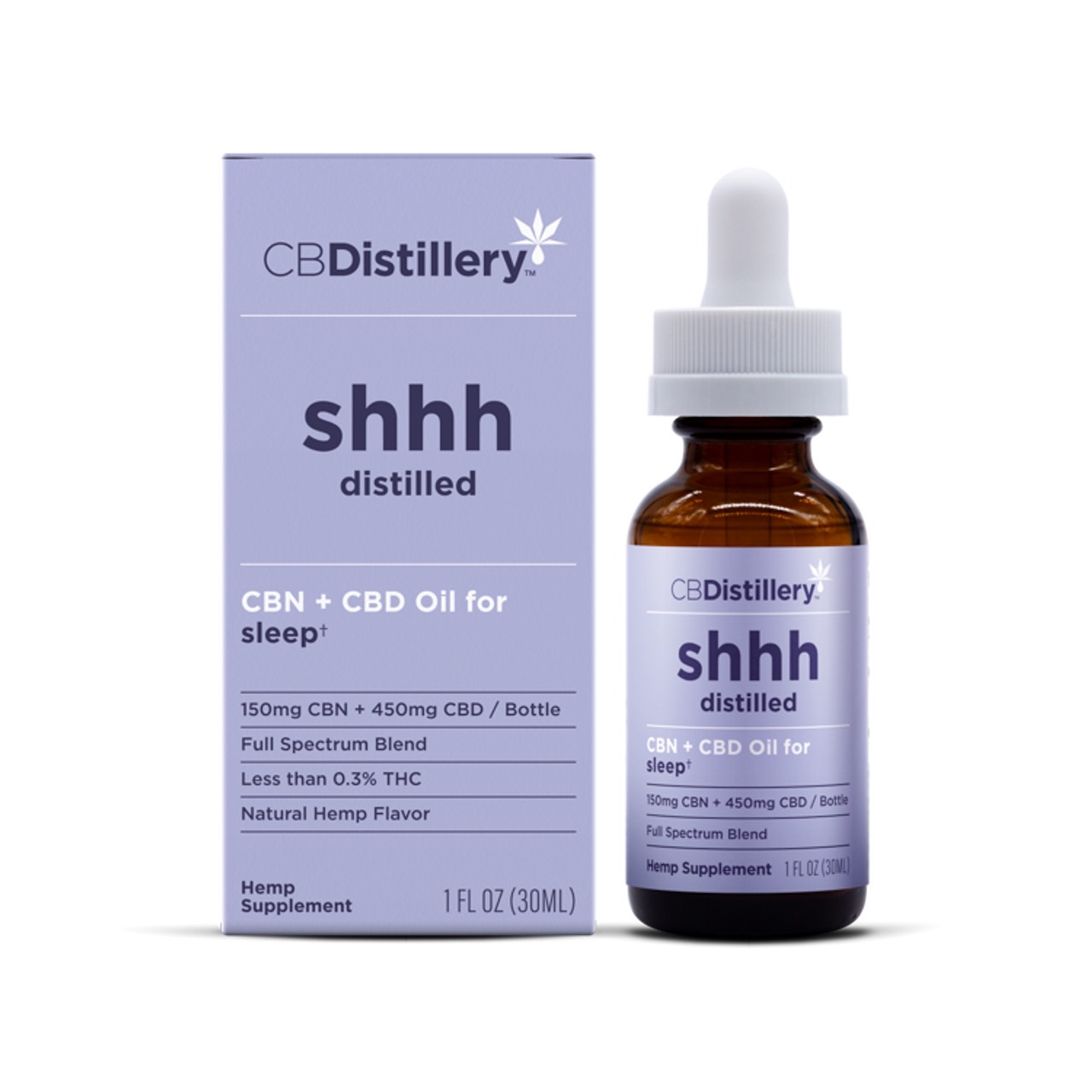 CBDistillery - Sleep Oil - CBN 150mg + CBD 450mg