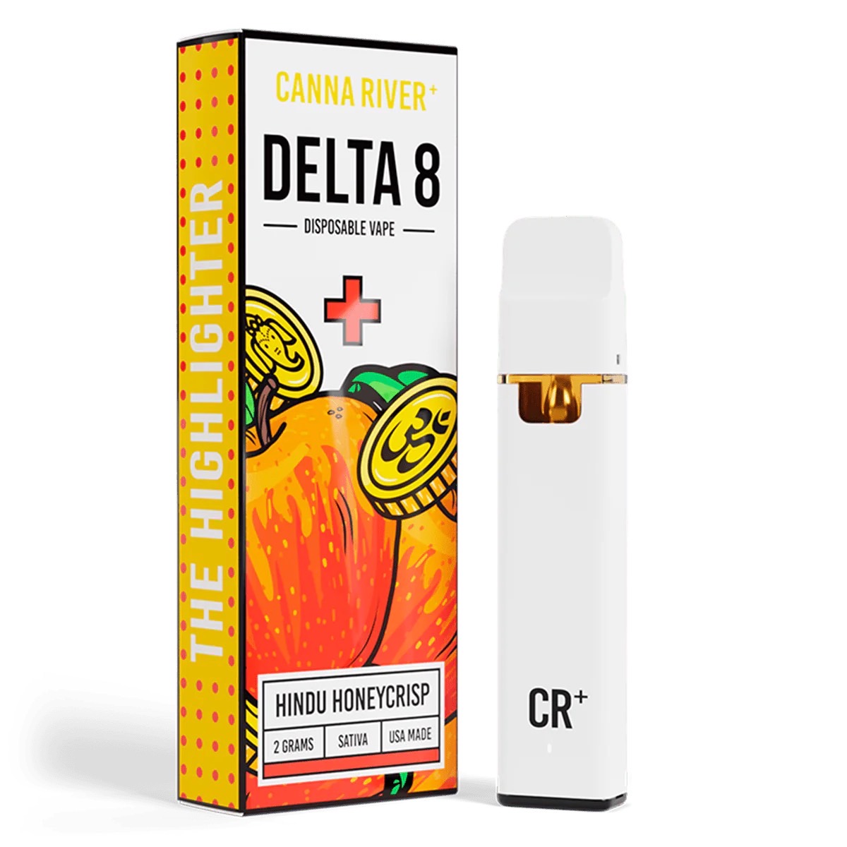 Canna River – D8 THC – Hindu Honeycrisp - Sativa– 2G – Disposable 