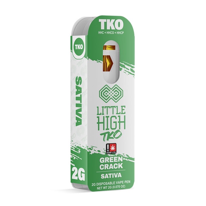 Little High - TKO - Green Crack - SATIVA - Disposable - 2G  